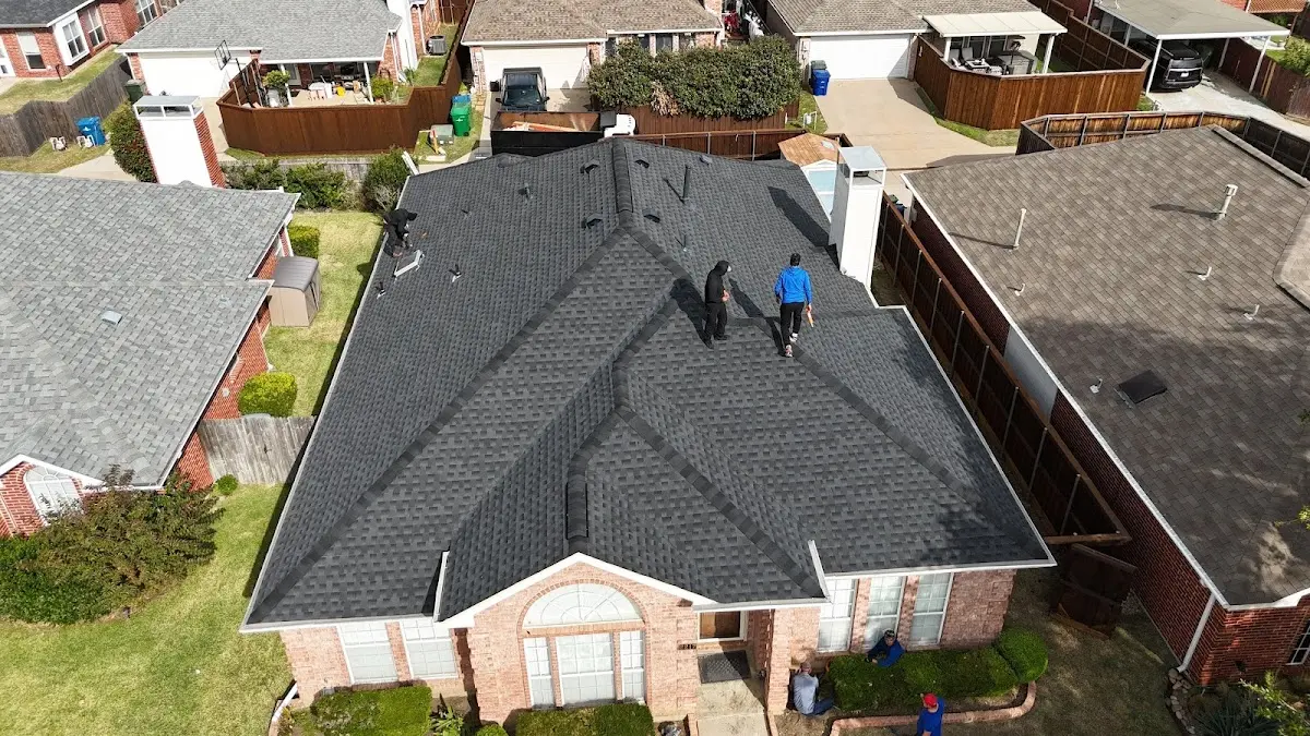 Slate & Tile Roof Repair work in progress on a Atascadero property